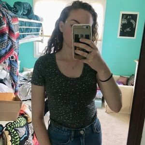 Metallic cheetah print t-shirt! Comfy & stretchy!